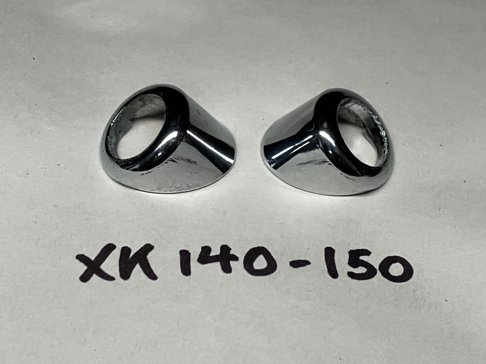 Jaguar XK140 XK150 Pair of Windscreen Wiper Escutcheons