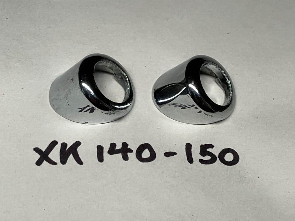 Jaguar XK140 XK150 Pair of Windscreen Wiper Escutcheons_2