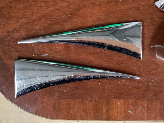 SS - Jaguar 1936-8 Saloon - Rear Wing Chrome Trim (Pair)