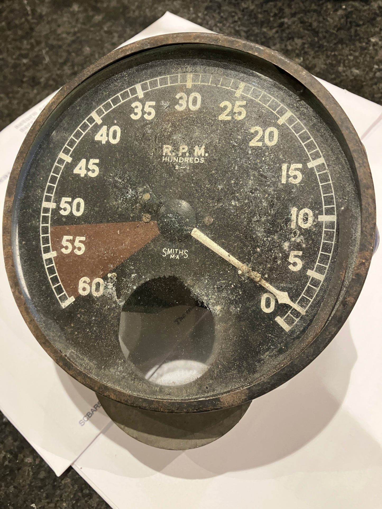 Jaguar XK120 XK140 Tachometer Original Condition