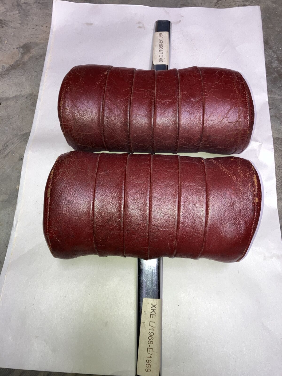 Jaguar E-Type S1.5 S2 4.2 Burgundy Headrests