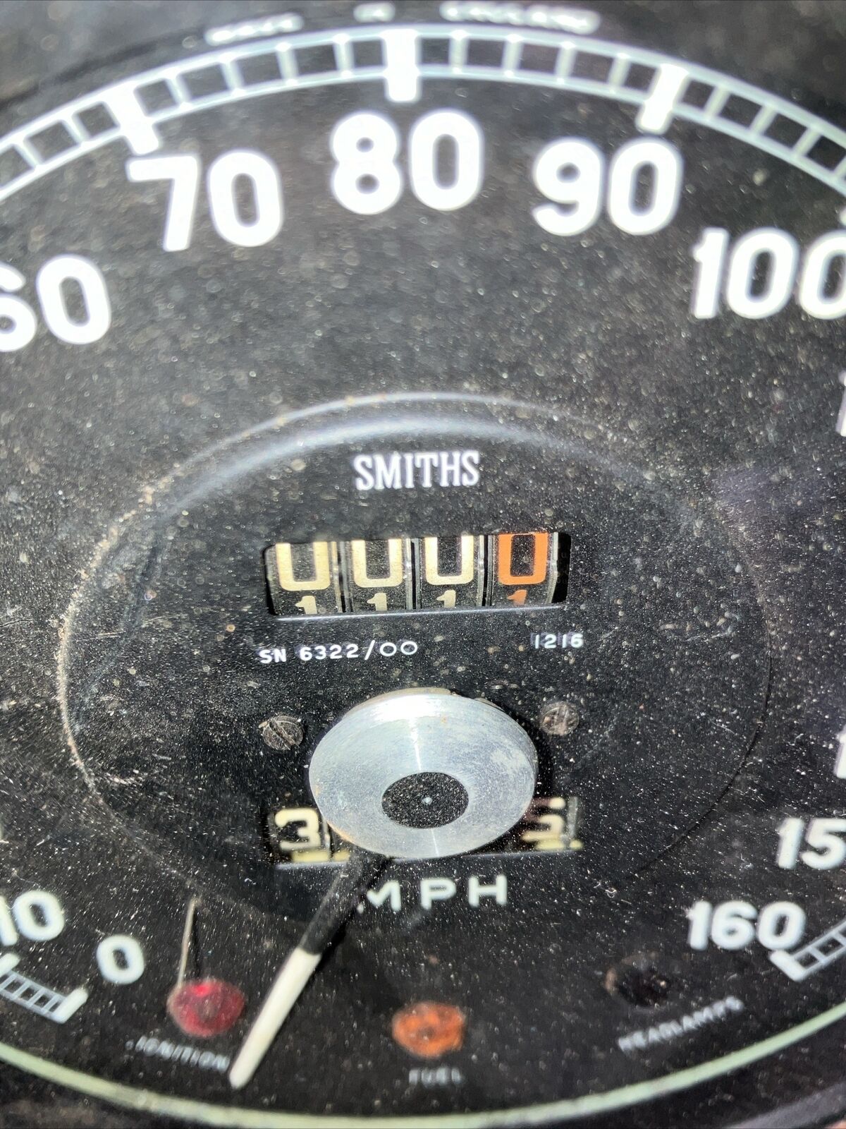 Jaguar E-Type S1 160 MPH Speedometer_2