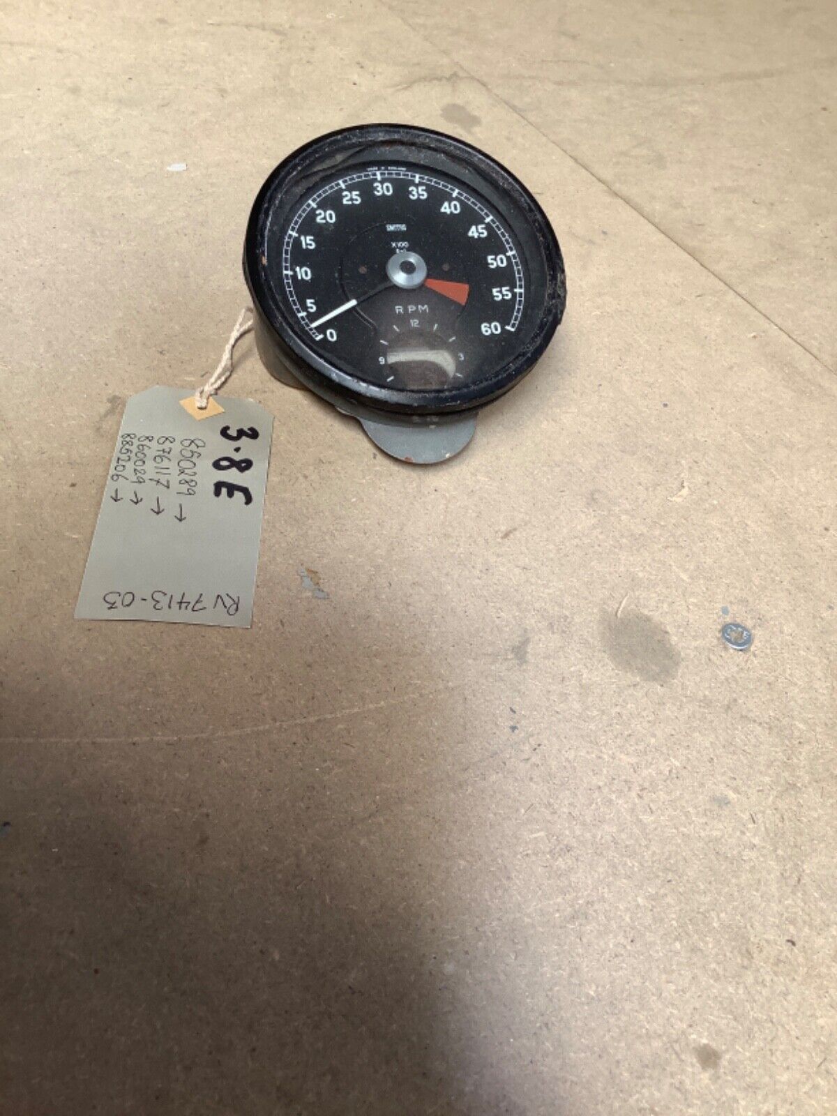 Jaguar E-Type S1 3.8 Tachometer - RB1002_2