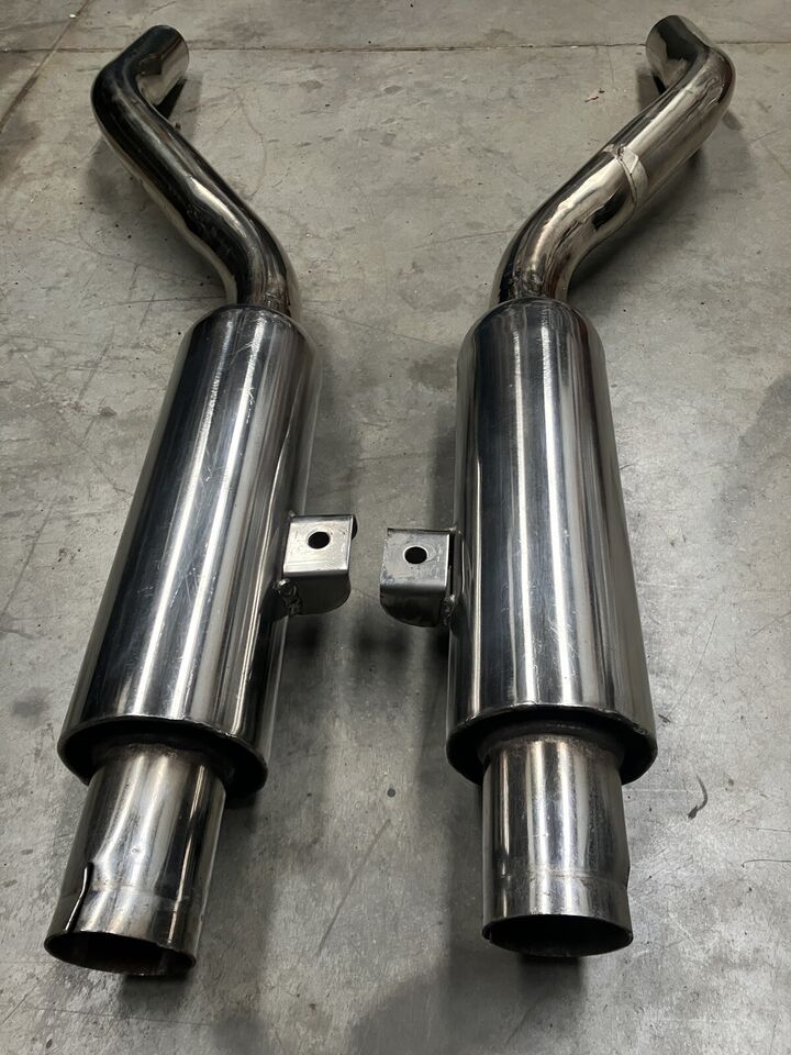 Jaguar E-Type S2 4.2 Stainless Steel Tail Pipes (Pair)_2