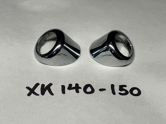Jaguar XK140 XK150 Pair of Windscreen Wiper Escutcheons